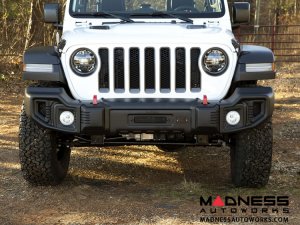Jeep Gladiator JT Spartacus Front Bumper - Satin & Stamped Steel